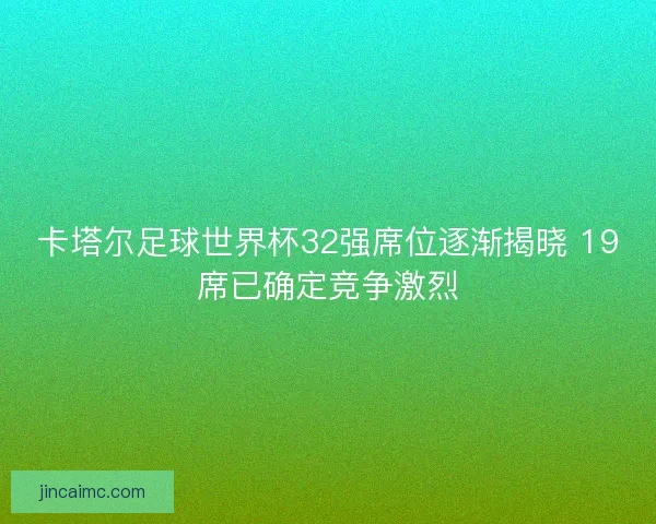卡塔尔足球世界杯32强席位逐渐揭晓 19席已确定竞争激烈